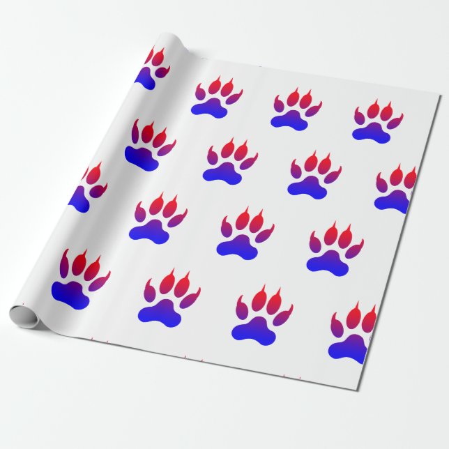Tiger Paws Wrapping Paper Geschenkpapier (Ungerollt)