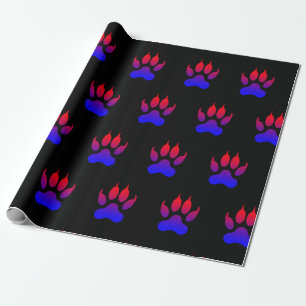 Tiger Paws Wrapping Paper Geschenkpapier