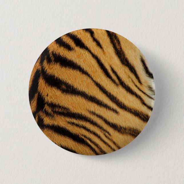 Tiger-Pelz-Streifen Button (Vorderseite)
