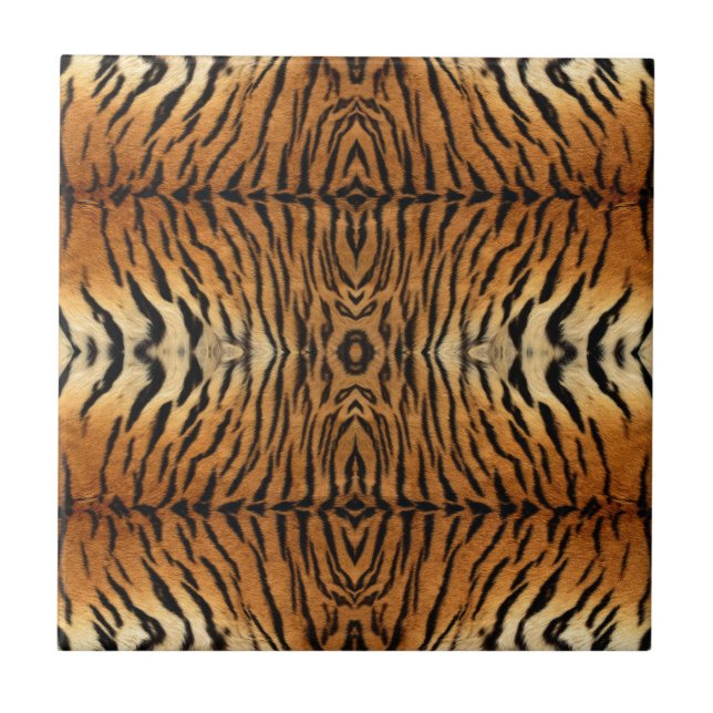 Tiger-Pelzmuster Fliese (Vorderseite)