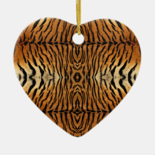Tiger-Pelzmuster Keramik Ornament