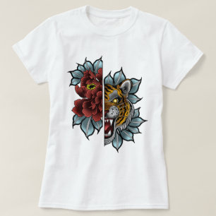 Tiger Peony Original Design T-Shirt