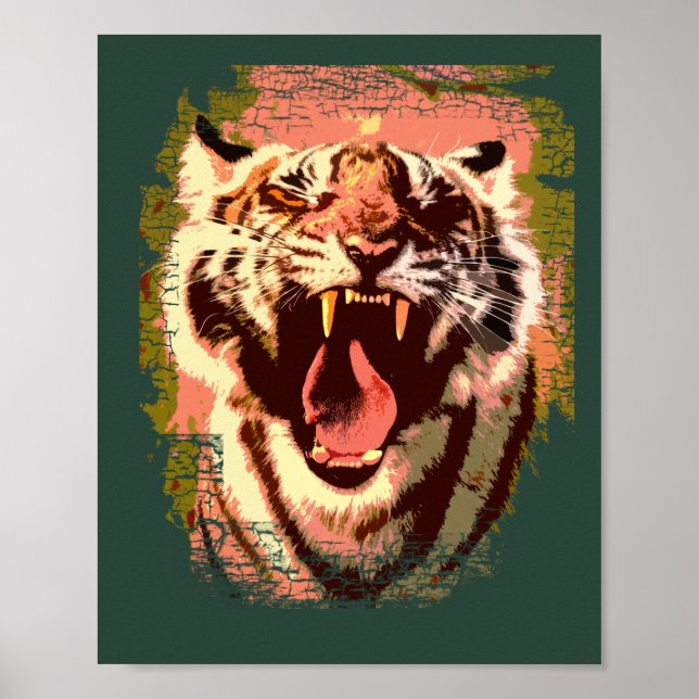 Tiger-Plakat Poster (Vorne)
