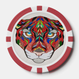 Tiger Poker Chip