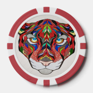 Tiger Poker Chip