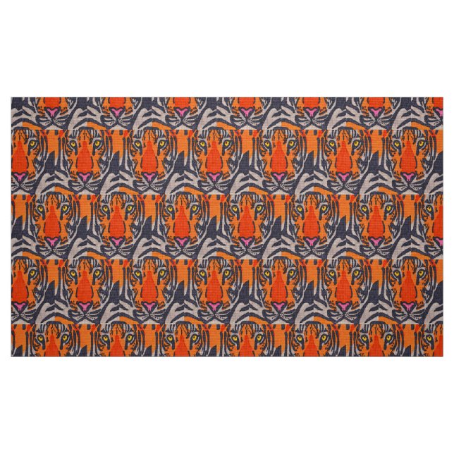 Tiger - Polyester-Poplin-Stoff Stoff (Fat Quarter (45,7 x 55,9 cm))
