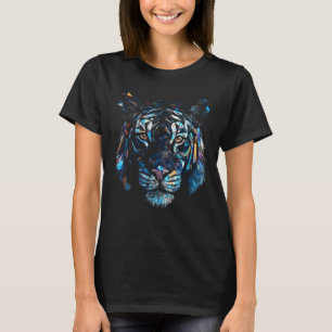 Tiger Polygon Artwork - Farbenfrohe Tierkunst Tige T-Shirt