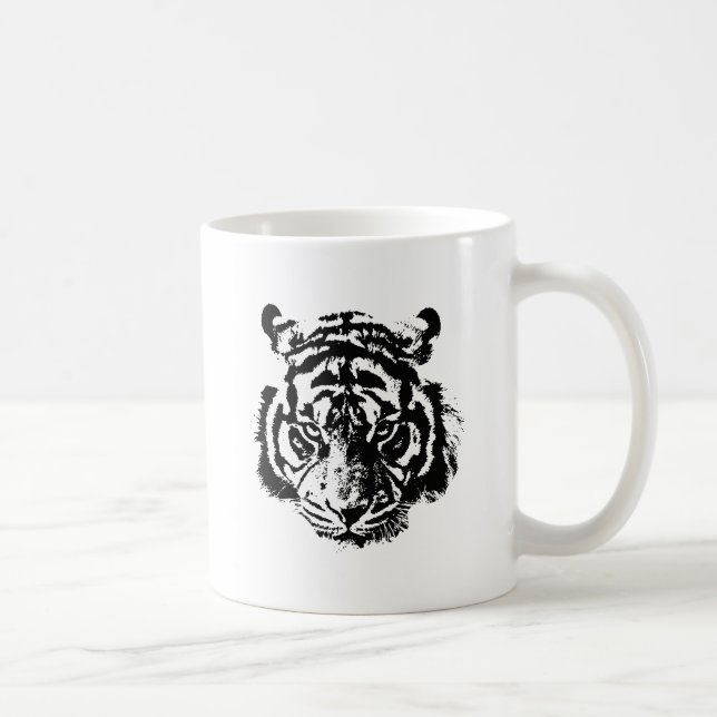 Tiger Pop Art Kaffeetasse (Rechts)