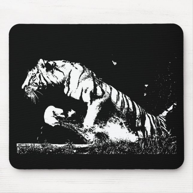 Tiger Pop Art Mousepad (Vorne)