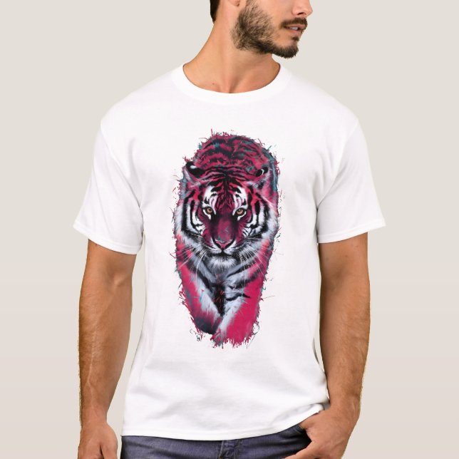 Tiger portrait, animal graphic tshirt (Vorderseite)