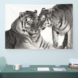 Tiger - Portrait der handbemalten Wildtiere Banner