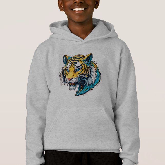 Tiger Portrait Hoodie (Vorderseite)