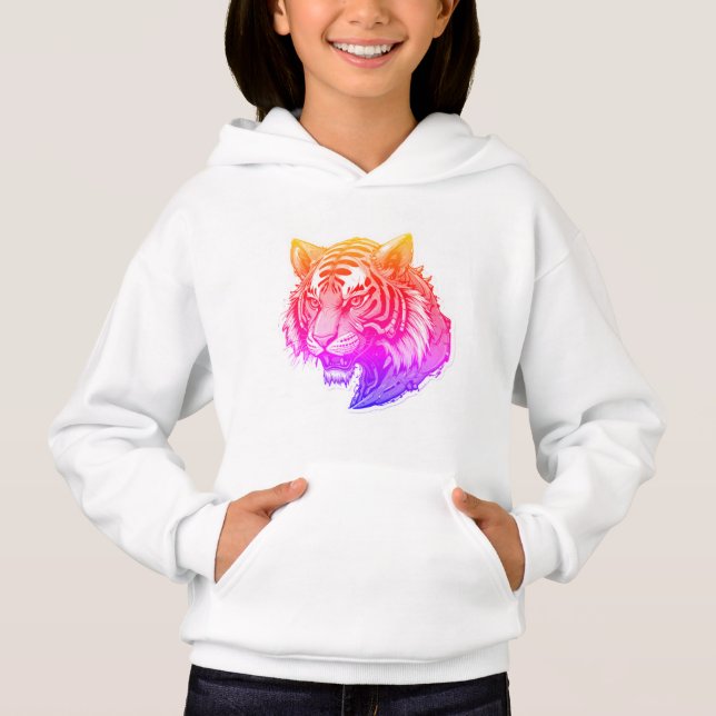 Tiger Portrait Hoodie (Vorderseite)