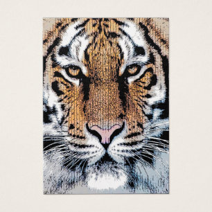 Tiger-Portrait im Grafikstil
