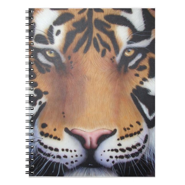 Tiger Portrait Notizblock (Vorderseite)