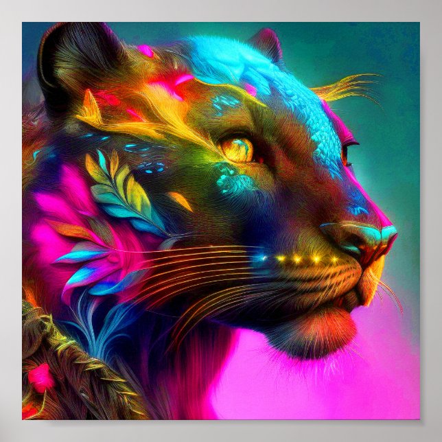 Tiger Portrait Poster (Vorne)