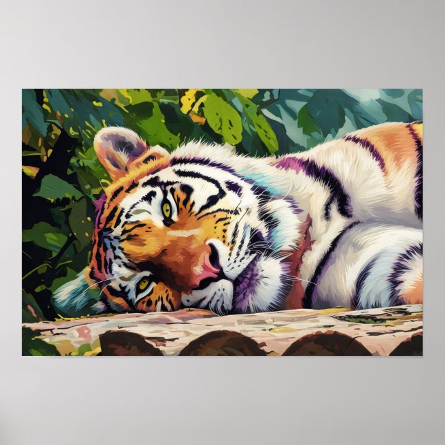 Tiger-Portrait Poster (Vorne)