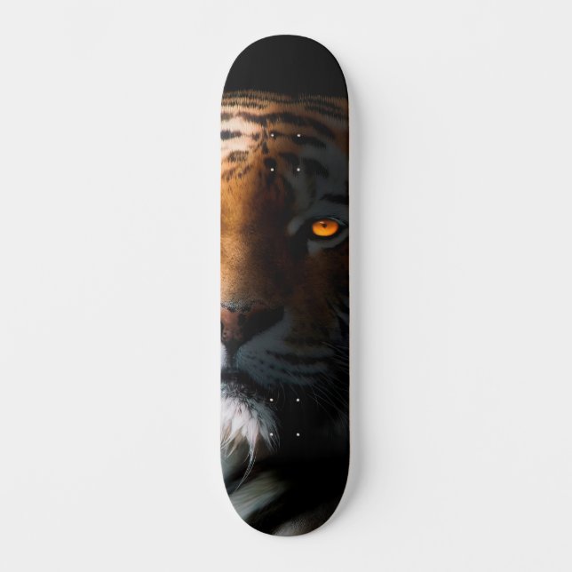 Tiger Portrait Skateboard (Vorderseite)