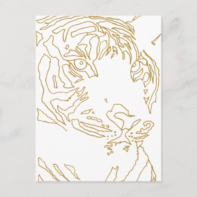 Tiger Post Postkarte (Vorderseite)