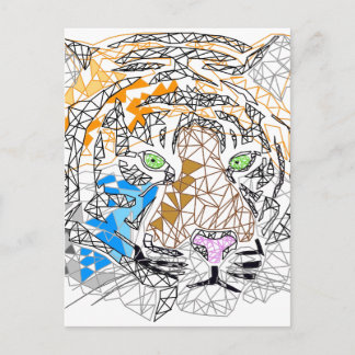 Tiger Postkarte