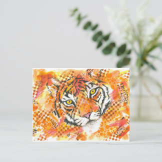 Tiger-Postkarte Postkarte