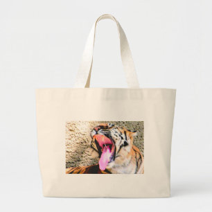 Tiger Power_ Jumbo Stoffbeutel