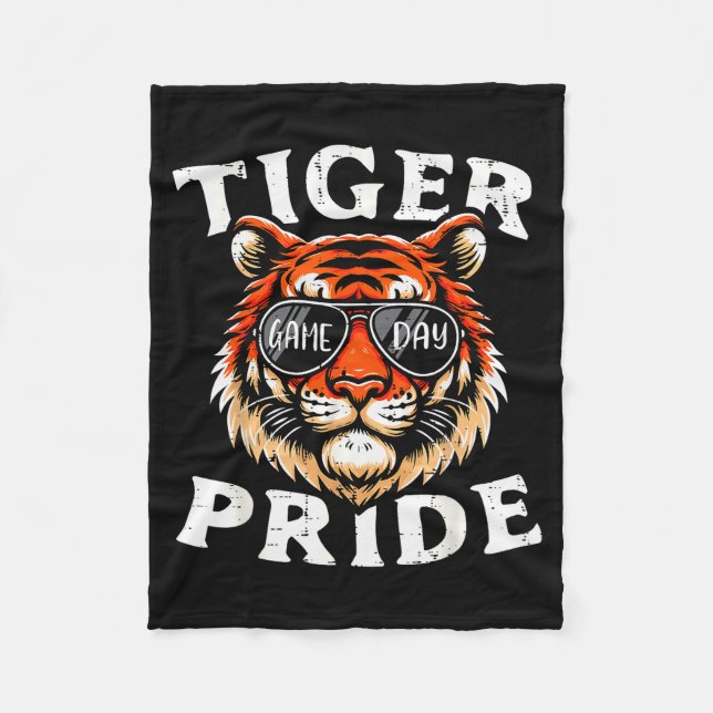 Tiger Pride Men Kids Boys Women Girls Youth Teen  Fleecedecke (Vorderseite)