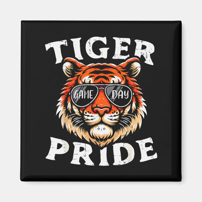 Tiger Pride Men Kids Boys Women Girls Youth Teen  Magnet (Vorne)