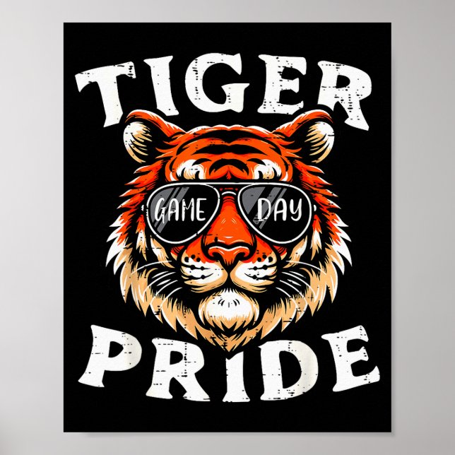 Tiger Pride Men Kids Boys Women Girls Youth Teen  Poster (Vorne)