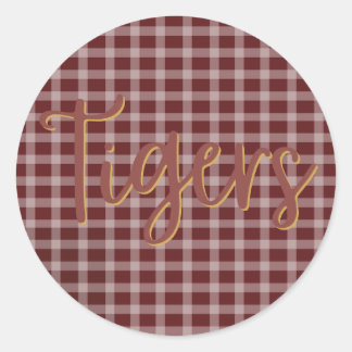 Tiger Pride Preppy Aufkleber