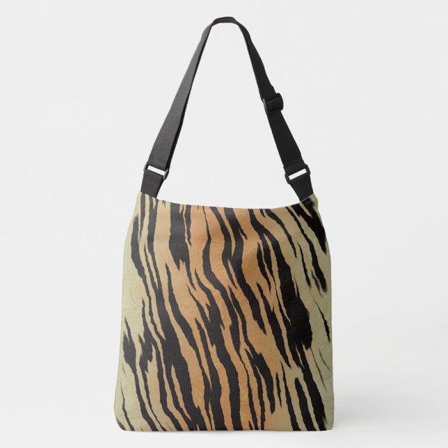 Tiger Print Bag Tragetaschen Mit Langen Trägern (Vorderseite)