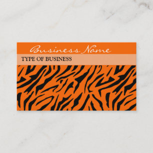 Tiger Print Business Card Vorlage Visitenkarte