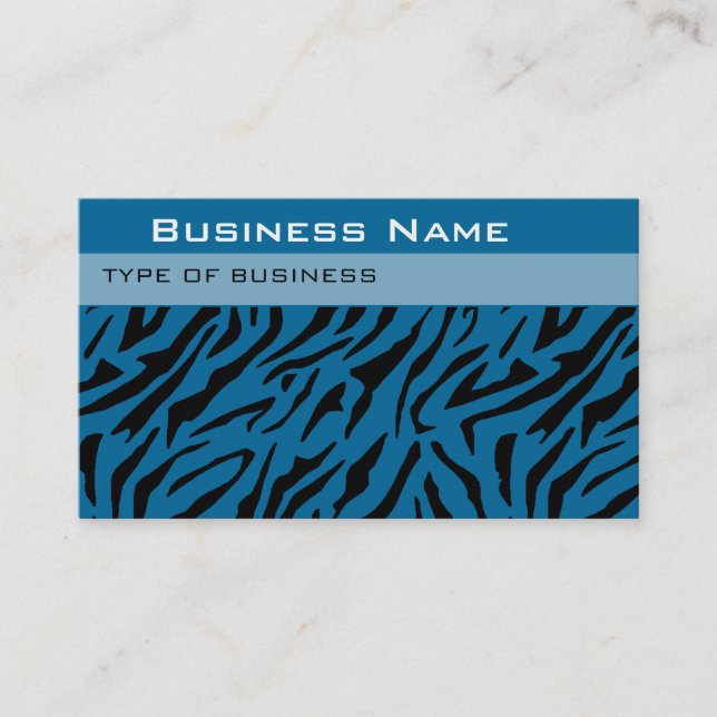 Tiger Print Business Card Vorlage Visitenkarte (Vorderseite)