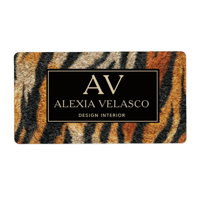 Tiger Print  Elegant Wildlife Luxury (Vorne)