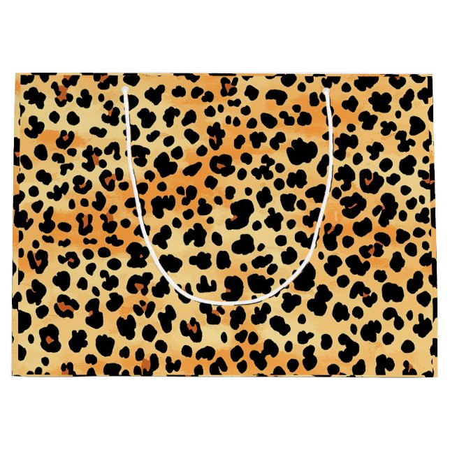 Tiger Print Geschenktasche Große Geschenktüte (Vorderseite)
