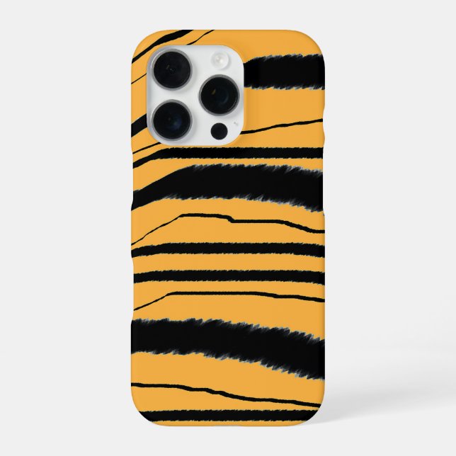 Tiger Print  iPhone Hülle (Rückseite)
