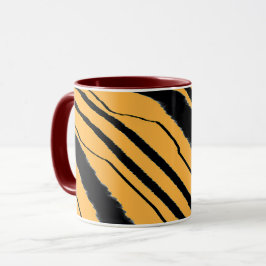 Tiger Print Maroon Combo Tasse