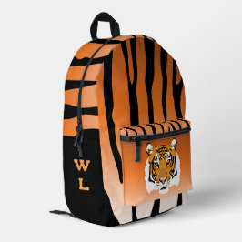 Tiger Print Monogram Bedruckter Rucksack