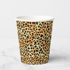 Tiger Print Paper Cup Pappbecher