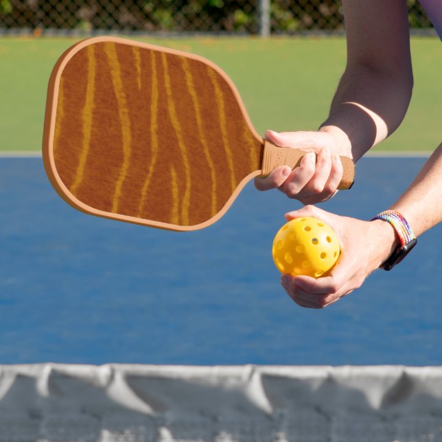 Tiger Print Pattern Pickleball Schläger (InSitu)