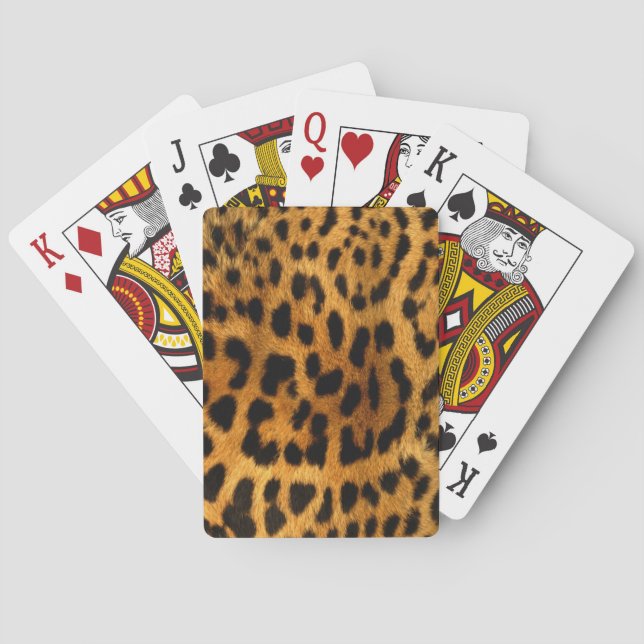 Tiger Print Playing Cards Spielkarten (Rückseite)