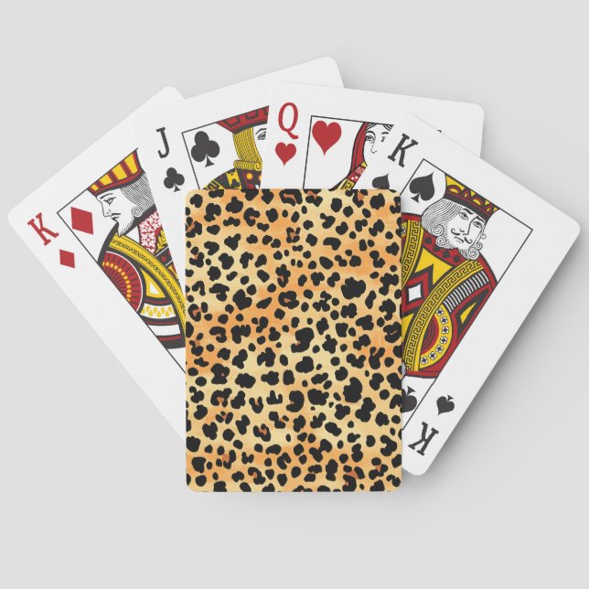 Tiger Print Playing Cards Spielkarten (Rückseite)