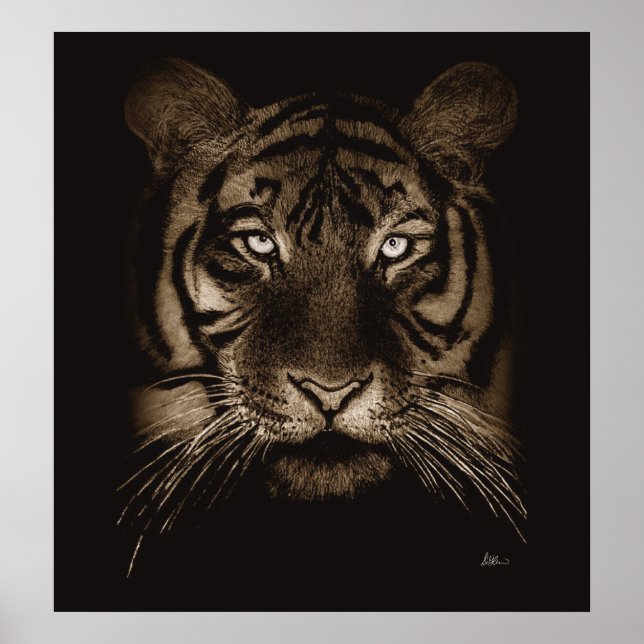 Tiger Print Poster (Vorne)