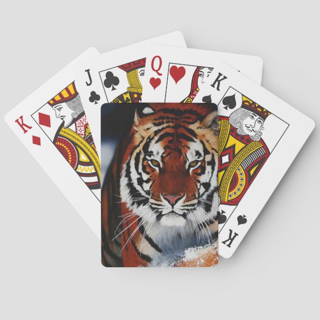 Tiger Print Spielkarten (Rückseite)
