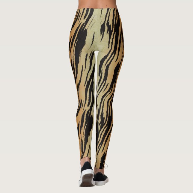 Tiger Print Yoga Leggings (Rückseite)
