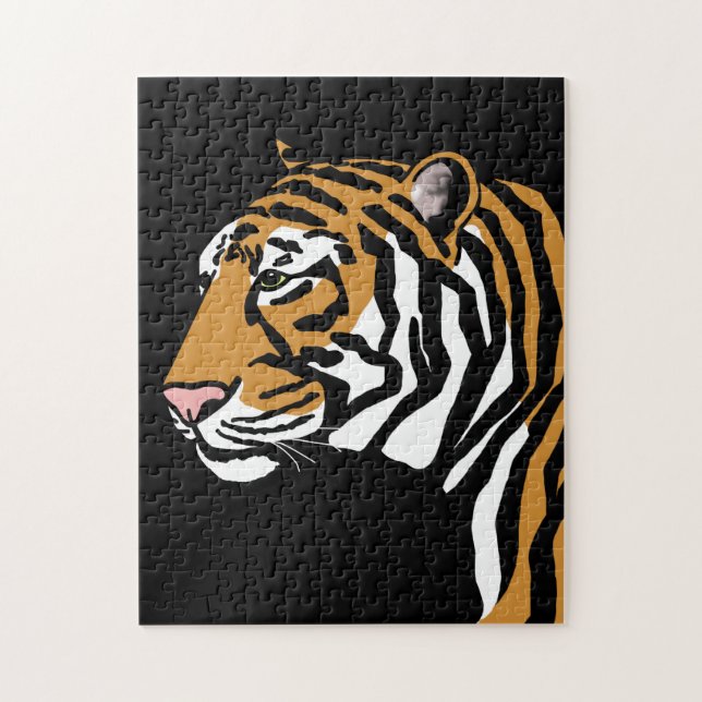 Tiger Profile Portrait Puzzle (Vertikal)