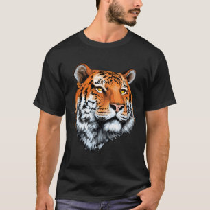 Tiger Realistischer Kopf für Liebhaber Tigers Auge T-Shirt