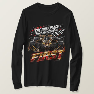 Tiger-Rennwagen-Motorsport-Shirt, aggressives Brül T-Shirt