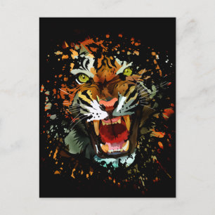 Tiger Roar 2 Postkarte