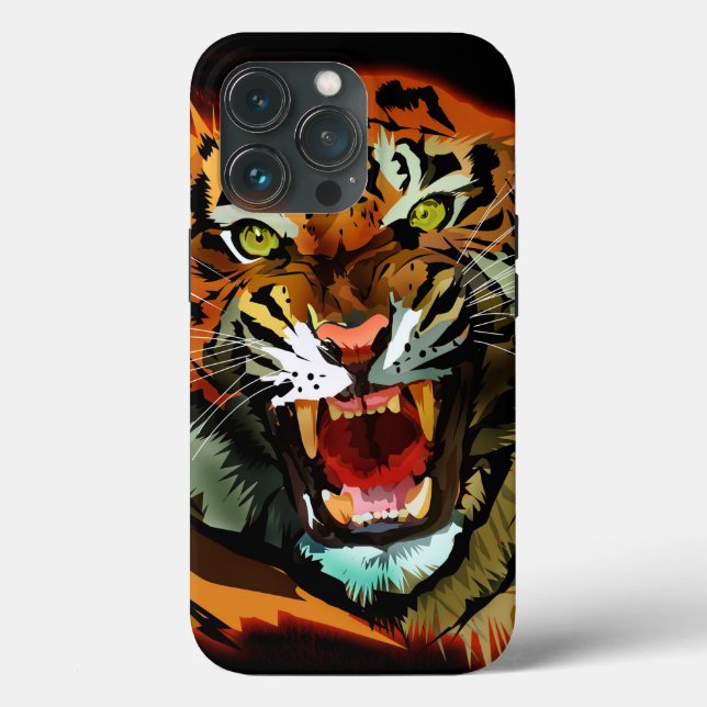Tiger Roar Case-Mate iPhone Hülle (Rückseite)